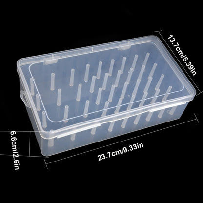 The LaceMaker Diary wire spool organizer with multiple compartments for neatly storing and organizing sewing or lace-making threads.