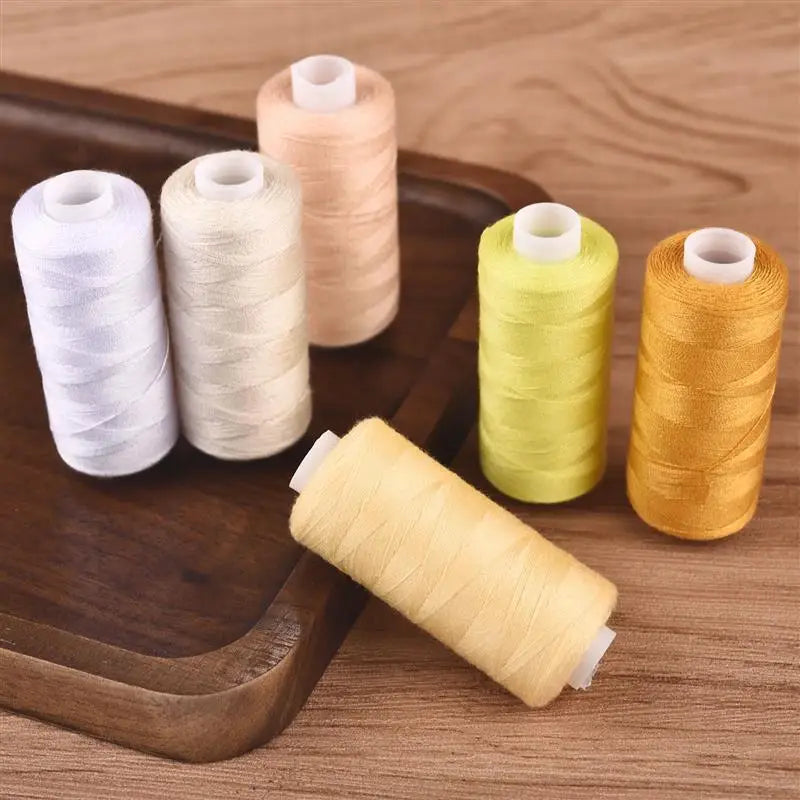 Set di 6 spolette di filo colorato di The LaceMaker Diary, vibrant and thin embroidery threads for crafting and sewing projects.